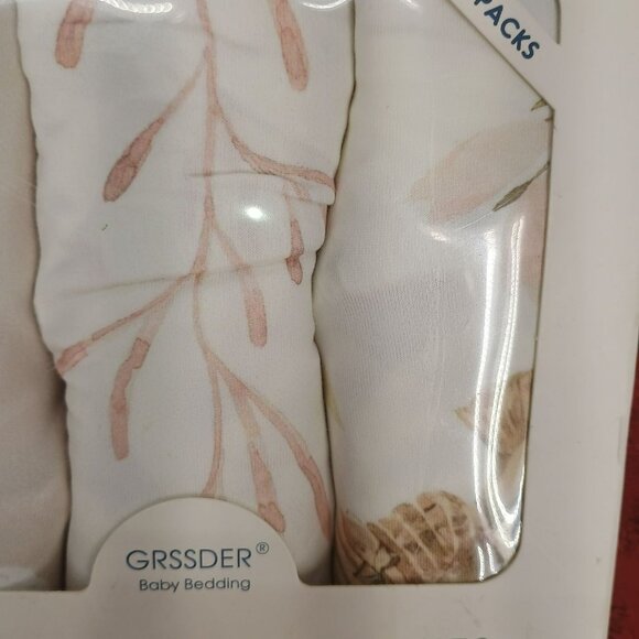 Grssder Baby Bedding Jersey Knit Bassinet Sheet Set 3-Pack High Stretchy Super S - Picture 8 of 8